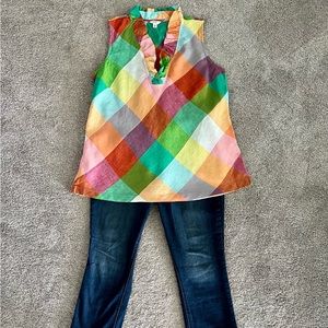 Crown & Ivy linen top